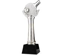 Table Tennis Championship Award, Award Trophy For Sports Competitions, Trophies With Custom Engraving, Winners Cup for Ceremonies, Competitions, and Employee Recognition(Silver)