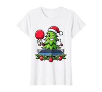 Table Tennis Christmas Tree Costume Christmas Tree Santa Value Graphic T-Shirt