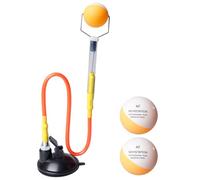 BORDEAG Table Tennis Coach, Adjustable Table Tennis Trainer with 2 Balls, Robot Table Tennis Ball, Table Tennis Robot Training Robot for Table Tennis Training, with Suction Cup