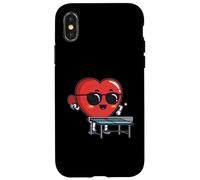 Table Tennis Heart Ping Pong Player Valentine's Day Case for iPhone X/XS
