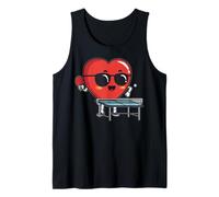 Table Tennis Heart Ping Pong Player Valentine's Day Tank Top
