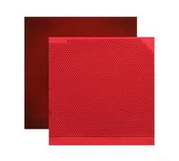 Table Tennis Long Pips Rubber Sheet Defensive Chopping and Blocking Spin Control Red 16.5 x 16.5 cm Enhanced Contact Consistency for Training Clubs Practice and Match Use