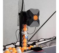 Table Tennis Machine with Automatic Catch Net, Remote Control Ping Pong Robot for Home Training, Improve Strokes with Ball Launcher Equipment