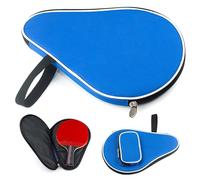 Table Tennis Paddle Case with Balls Pouch Light Table Tennis Racket Case 12x8x3" Drop Resistant Practical Table Tennis Accessories for Home, School, Gym, Table Tennis Paddle Case