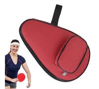 Table Tennis Paddle Cover, Paddle Case, Racket Cover, Table Tennis Paddle Bag Organiser, Racket Storage Bag with Ball Bag, Pong Paddle Cover for 1-2 Rackets, Zip Protection