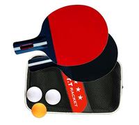Table Tennis Paddle Pingpong Bat Set Table Tennis Handle Pingpong Training Bat Rubber Racket For Improving Table Tennis Pingpong Paddle Set