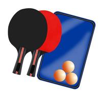 Table Tennis Paddle Pingpong Bat Table Tennis Handle Pingpong Training Bat Rubber Racket Set For Improving Professional Set