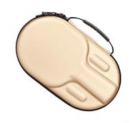 Table Tennis Paddle Storage Bag with EVA Hard Shell, Elastic Bands Inside, and Handle for Easy Carry and Protection (yellow)