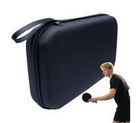 Table Tennis Paddle Storage | Full Zip Racket with Ball Pocket | Portable Table Tennis Bat Bag for Training, Travel, Home, School, Indoor Sports, Outdoor Games, Exercise, Betting