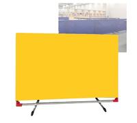 Table Tennis Pickleball Court Divider,High Visibility Ping Pong Baffles,420D Cloth Court Surround Fence Block,1/2/4 Pack(Yellow,140x75cm-1pieces)