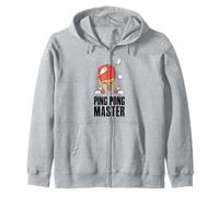 Table Tennis Ping Pong Master Player Design for Pingpong Zip Hoodie