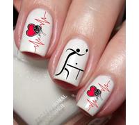Table Tennis Ping Pong Nail Art Decal Sticker