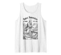 Table Tennis Player Funny Patron Saint Sebastian Sport Tank Top