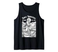 Table Tennis Player Funny Patron Saint Sebastian Sport Tank Top