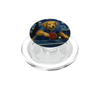 Table Tennis Player Golden Retriever Art Ping Pong Dog PopSockets PopGrip for MagSafe