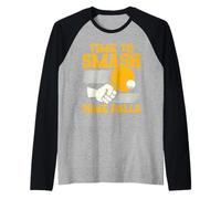Table Tennis Player Master Funny Ping Pong Raglan Baseball Tee