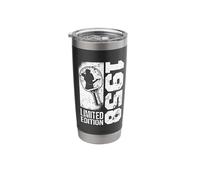Table-Tennis Player Vintage Born 1958 Birthday Ping-Pong Stainless Steel Insulated Tumbler