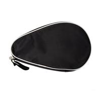 Table Tennis Racket Bag Oxford Cloth 28cm Lightweight(Black)