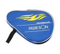 Table Tennis Racket Case | Oxford Cloth Storage Bag with Sponge Lining for Single Paddle and 3 Balls | Portable Protective Cover for Ping Pong Bat | Black or Blue(Blue)