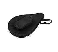 Table Tennis Racket Case Pong Paddle Bag Cover Holder with Deluxe Nylon Oxford Shell And Sponge Interlayer Portable Waterproof Build with Hand, Black, as described