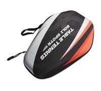 Table Tennis Racket Case with EVA Hard Shell Protection, Elastic Band Inside Secures Paddle, Carry Strap (PB005-C model)