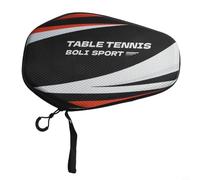 Table Tennis Racket Case with EVA Hard Shell Protection, Elastic Band Inside Secures Paddle, Carry Strap (PB005-A model)