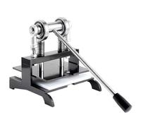 Table Tennis Racket Rubber Cutting Machine, Double Roller Bearing Manual Press Ping-Pang Bat Rubber Edge Cutter, Leather Die Cutting Machine, Feed Width 200 Mm, For Any Ping Pong Bats