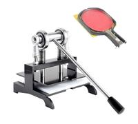 Table Tennis Racket Rubber Cutting Machine, Manual Press Bat Edge Cutter, Double Roller Bearing Design, Leather Die Cutter for Penhold and Horizontal Grip