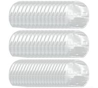 Table Tennis Racket Rubber Protection Film - 50pcs Clear PVC Paddle Cover for Ping Pong Bat Rubber 16.9 X 16.9 Cm Reusable for Easy-Apply Extends Rubber Lifespan