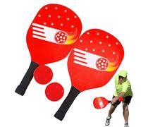 Table Tennis Rackets, Pickle Ball Pallets, Indoor Table Tennis Racket Sets - High Performance Kit with 2 Paddles and 4 Balls, Compact Storage Case for Pans