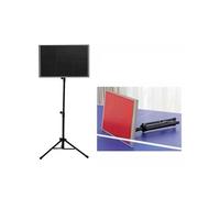 Table Tennis Rebound Board, Ping Pong Trainer with 360° Height Adjustable, Ping Pong Sparring Back Board with T-shaped Brackets, for Home, Gym, Office, Playground(Size2)