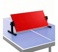 Table Tennis Rebound Board with 8 Rubber Blocks, 360° Adjustable Ping Pong Rebounder Board, Self Training Equipment Ping Pong Trainer with T-shaped Brackets for Home Clubs & Schools 66 x 33 cm