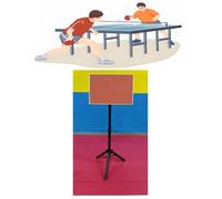 Table Tennis Return Board Freestanding Table Tennis Rebounder Board For Home Practice/Gym, Single Self-Study Traine Sports Exercise Baffle