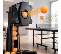 Table Tennis Robot, 300 Ball Capacity Indoor Ping Pong Training Machine, 7 Adjustable Tilt Angles for Home, Gym, Schools Practice and Training