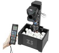 Table Tennis Robot 36w Portable Table Tennis Ball 35-90 balls/min Machine Automatic Ping Pong Machine 100 balls Capacity Ball Launcher Ping-Pong Practicing Training, with Net, Remote Control