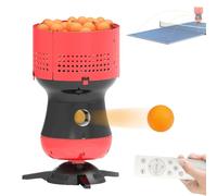Table Tennis Robot - Automatic Ping Pong Ball Machine with Remote Control, Adjustable Serve Time and Force, 90 Ball Capacity for Practice