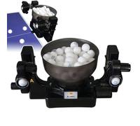 Table Tennis Robot, Ping Pong Ball Machine, Maximum Ball Storage Capacity: 110 + Serve Speed: 4-40 M/s, Topspin/Backspin/Leftspin, for Beginners Solo Trainer,Black