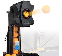 Table Tennis Robot Ping-pong Ball Machine - Multi-Rotation Table Tennis Launcher with Ball Recycle Catch Net, Automatic Ball Collection and Serve Machine for Training