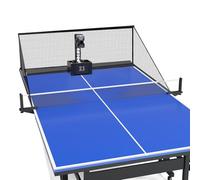 Table Tennis Robot with Remote Control, 100 Balls & Net, Professional Ping Pong Training Machine with Oscillate & Random Modes, Adjustable Spin/Speed/Frequency for Home, Club Practice