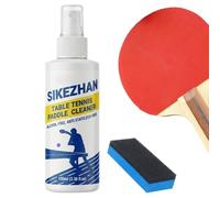 Table Tennis Rubber Cleaner, Paddle Care Solution 100ml, Stain Removal Liquid for Pong Cleaning Dust Dirt Removal Restore Spin Control Sports Maintenance Gym Training Use