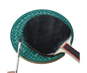 Table Tennis Rubber Cutter - Sports Racket Edge Cutter, Sports Racket Trim Pad, Precise Paddle Rubber Trim, Stable Workbench Holder, Precision Edge Cutting Instrument for Adult Athletes