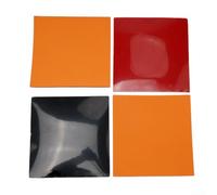 Table Tennis Rubber with Hard Sponge, Fast Attack Style, 2.2mm Thickness, 39 Degree Hardness, Reverse Type for Ping Pong, Red/Black Set (4 Pieces)