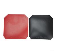 Table Tennis Rubber with Hard Sponge for Fast Attack, 2.0-2.2mm Thickness, 39 Hardness, Reverse Pimpled Pong Rubber Sheet for Competitive Play, Red or(Black+Red)