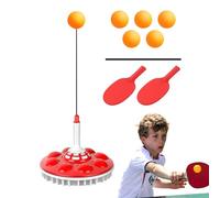 Table Tennis Self Training - Practice Tool, Elastic Soft Shaft Paddle Set | Portable Pong Training Equipment, Balanced Return Ball Kit During Home Garden Indoor Outdoor Beginner Skill