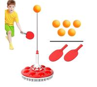 Table Tennis Self Training Set - Elastic Shaft Rebound Base, Compact Exercise Device, Hit Exercise Equipment, Skill Building Game Accessories, Flexible Training Aid for Beginners and Fort