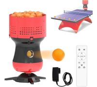 Table Tennis Serving Machine,Automatic Ping Pong Balls Launcher with Remote Control and 90 Ball Large Removable Ball Tank,Speed & Frequency Adjustable,for Training and Coaching
