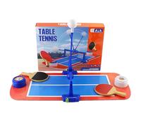 Table Tennis Set - ABS Portable Paddle - 13.78 Inch Desktop Game | Parent Child Interactive Toy Double Battle Game For Kids Boys Girls Home School Travel Fun Skill Development Accessories