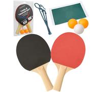 Table Tennis Set for Beginners and Family Fun Indoor Outdoor Ping Pong Kit Includes Two Bats Three Balls Net and Poles Easy Assembly Sport and Leisure Equipment for Home Recreational Play