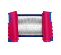Table Tennis Set Instant Retractable Ping Pong Rack, Retractable Table Tennis Net (Color : Pink) (Pink)