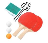 Table Tennis Set with 2 Rackets, 3 Balls Net and Net Supports, Complete Table Tennis Kit for Children Boys and Adults Indoor or Outdoor Play Table Tennis Table Universal (A)